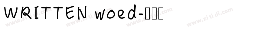 WRITTEN woed字体转换